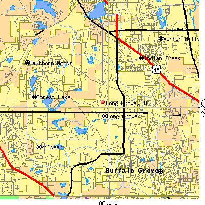 Long Grove map