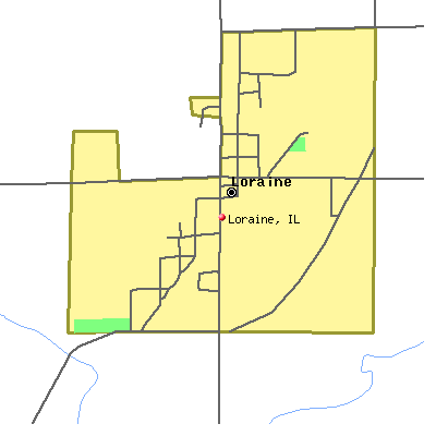 Loraine map