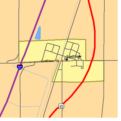 Ludlow map
