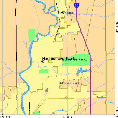 Machesney Park map