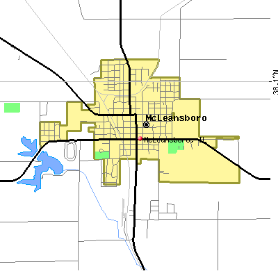 McLeansboro map
