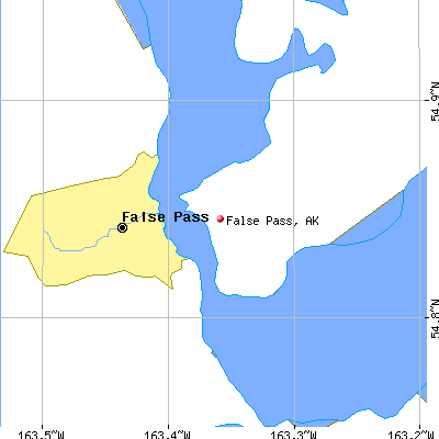 False Pass map