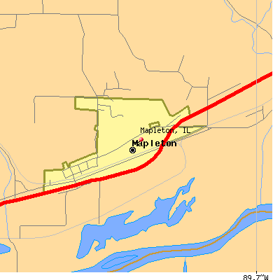 Mapleton map