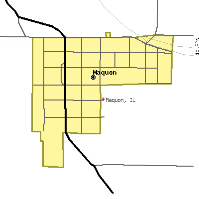 Maquon map