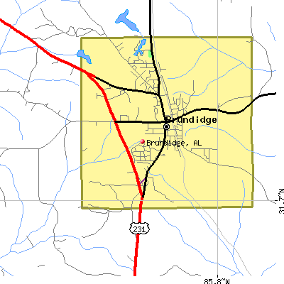 Brundidge map