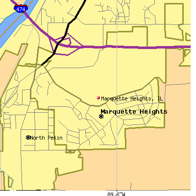 Marquette Heights map