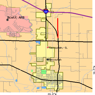 Mascoutah map
