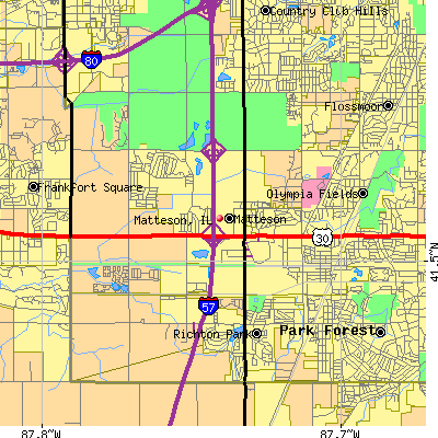 Matteson map