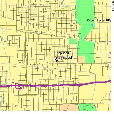 Maywood map
