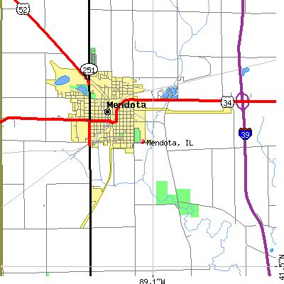 Mendota map
