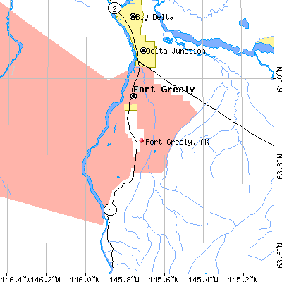 Fort Greely map