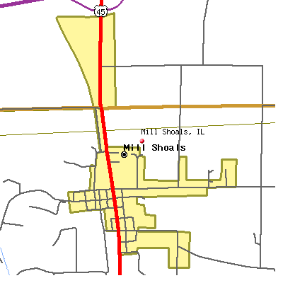 Mill Shoals map