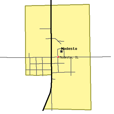 Modesto map