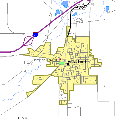 Monticello map