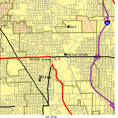 Morton Grove map