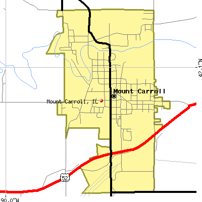Mount Carroll map