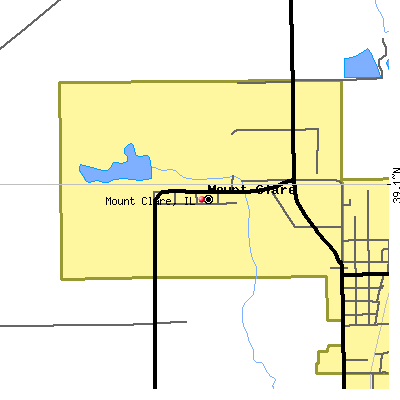 Mount Clare map