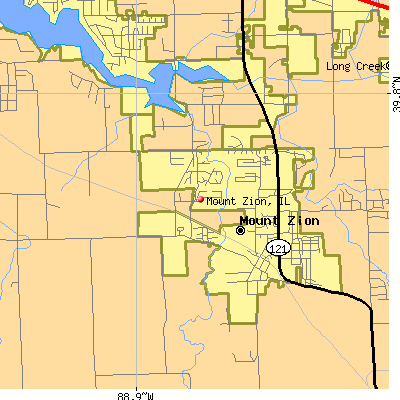 Mount Zion map