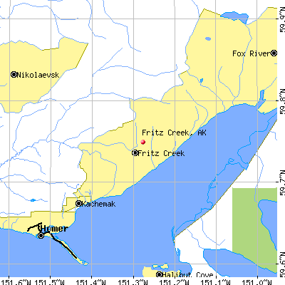 Fritz Creek map