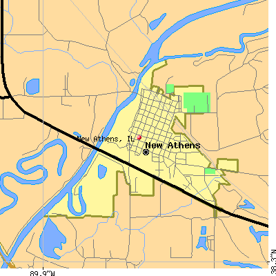 New Athens map