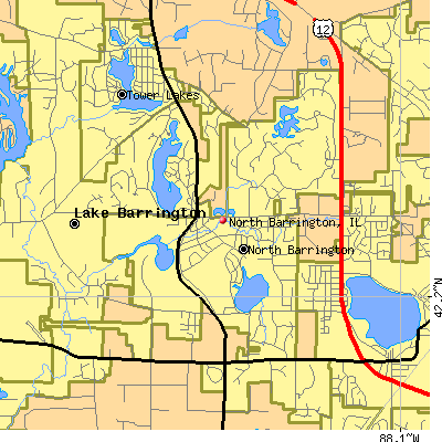North Barrington map