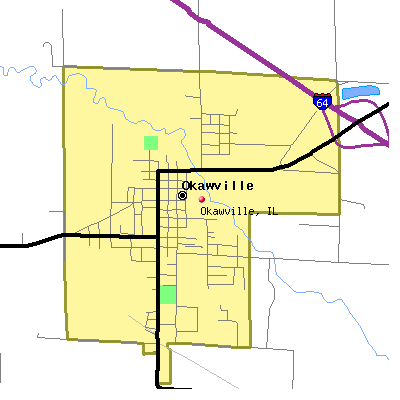 Okawville map