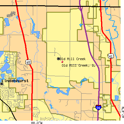 Old Mill Creek map