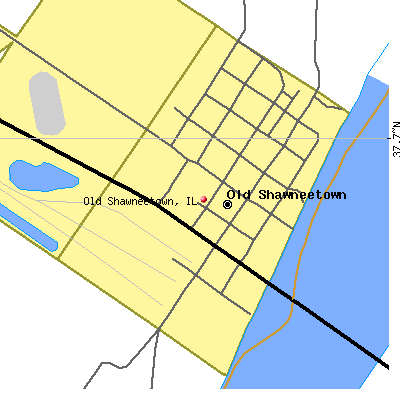 Old Shawneetown map