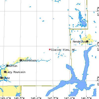 Glacier View map