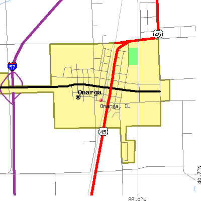 Onarga map
