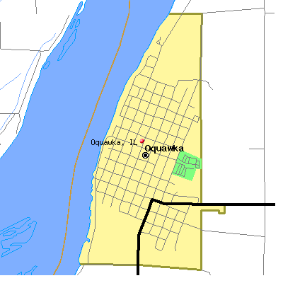 Oquawka map