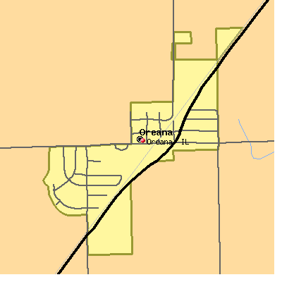 Oreana map