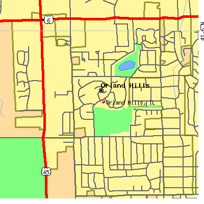 Orland Hills map