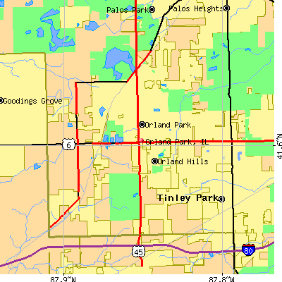 Orland Park map