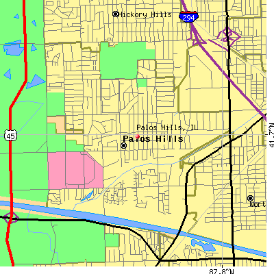 Palos Hills map
