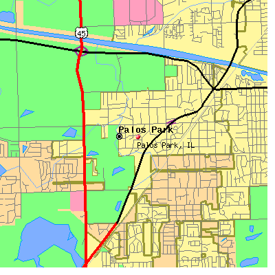 Palos Park map