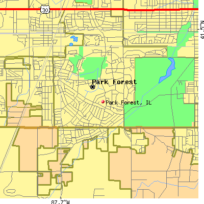Park Forest map