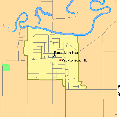 Pecatonica map