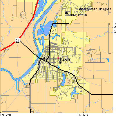 Pekin map