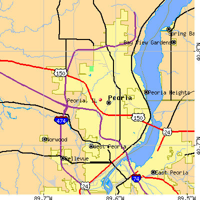 Peoria map
