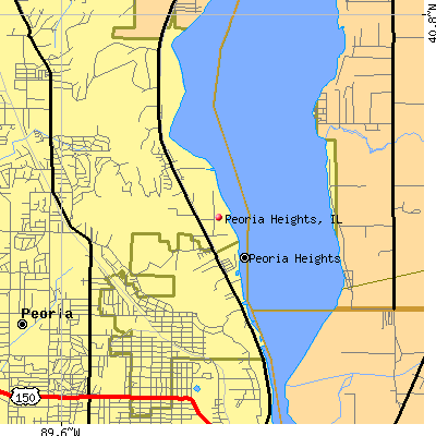 Peoria Heights map