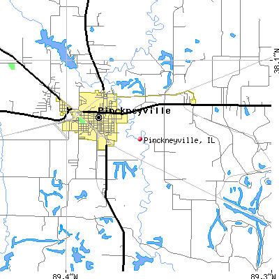 Pinckneyville map