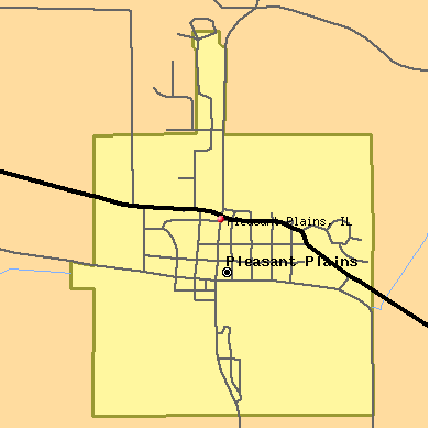 Pleasant Plains map