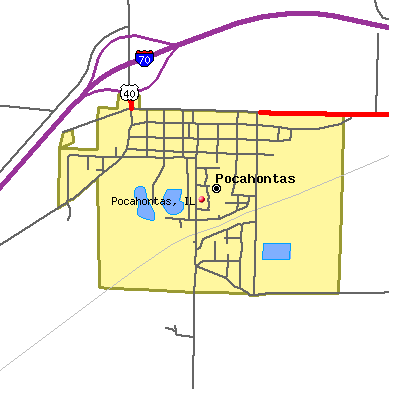 Pocahontas map