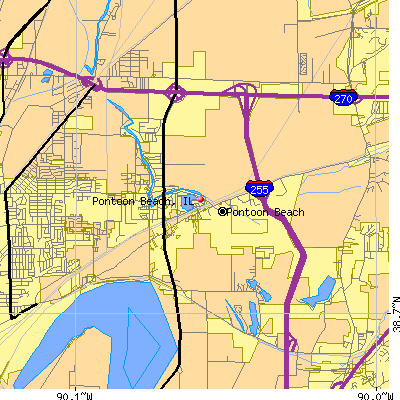 Pontoon Beach map