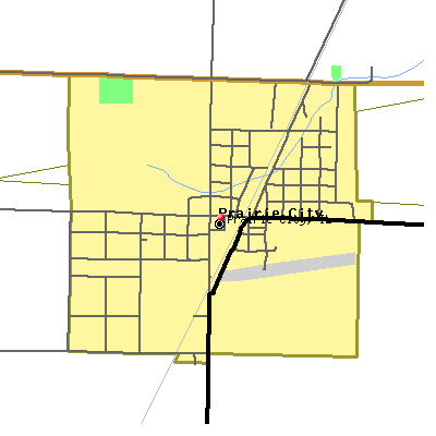 Prairie City map