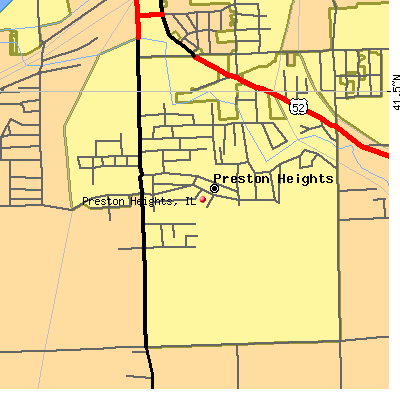 Preston Heights map