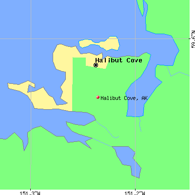Halibut Cove map