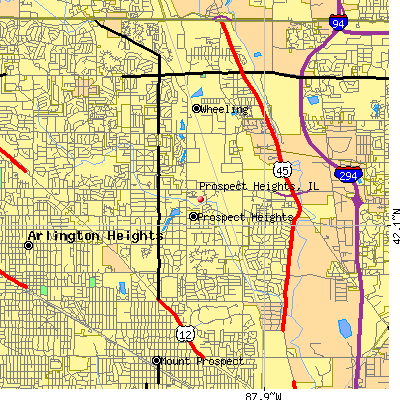 Prospect Heights map