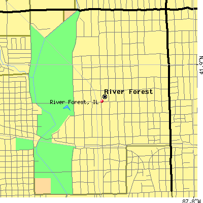 River Forest map
